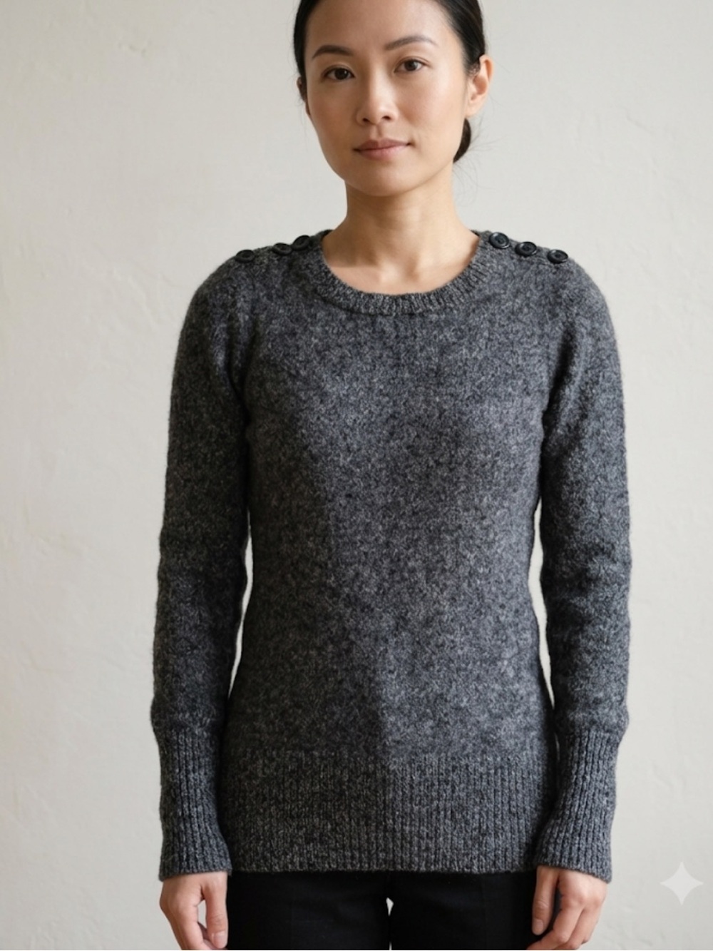 J.Crew 100% Merino Wool Button‑Shoulder Sweater Size XS | Knitwear | Minimalist